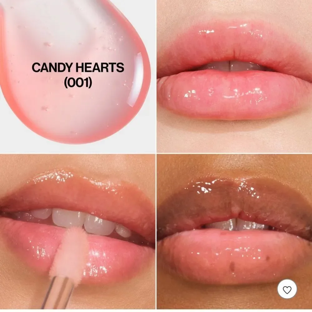 🦋 Revlon Candy Hearts Glimmer Lip Oil New FullSz - Picture 3 of 9